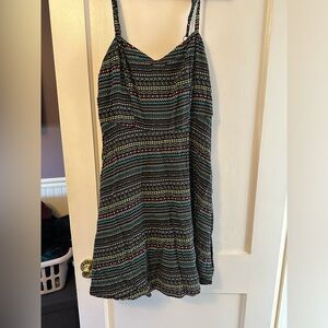 Torrid Spaghetti Strap Multiple Color Pattern Dress